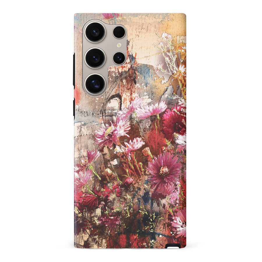 Samsung Galaxy S24 Ultra Botanicals Painted Flowers Phone Case