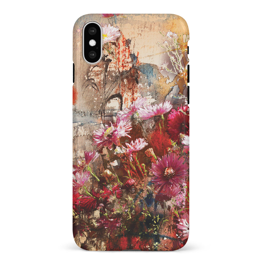 iPhone X/XS Botanicals Painted Flowers Phone Case