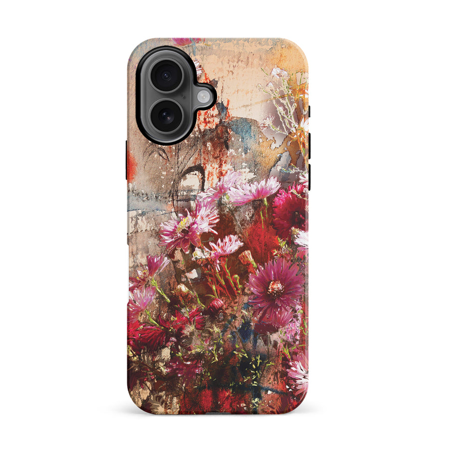 iPhone 16 Botanicals Painted Flowers Phone Case