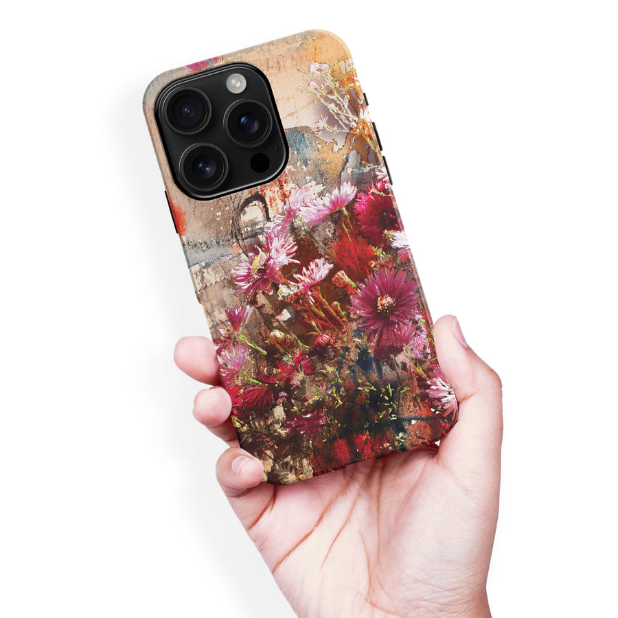 iPhone 16 Pro Max Botanicals Painted Flowers Phone Case