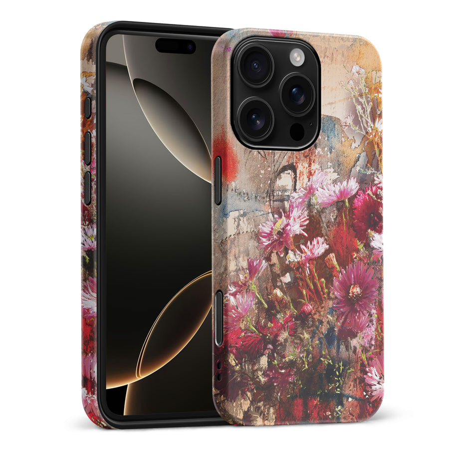 iPhone 16 Pro Max Botanicals Painted Flowers Phone Case