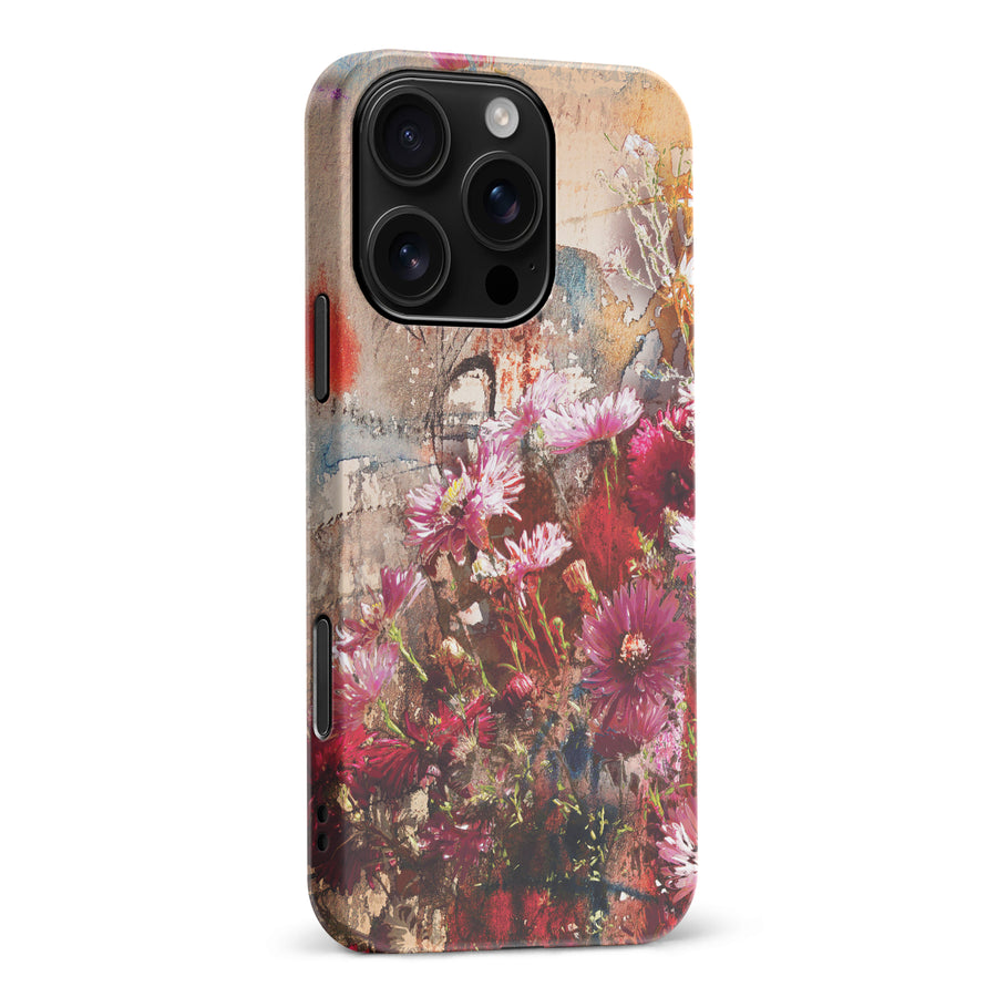 iPhone 16 Pro Max Botanicals Painted Flowers Phone Case