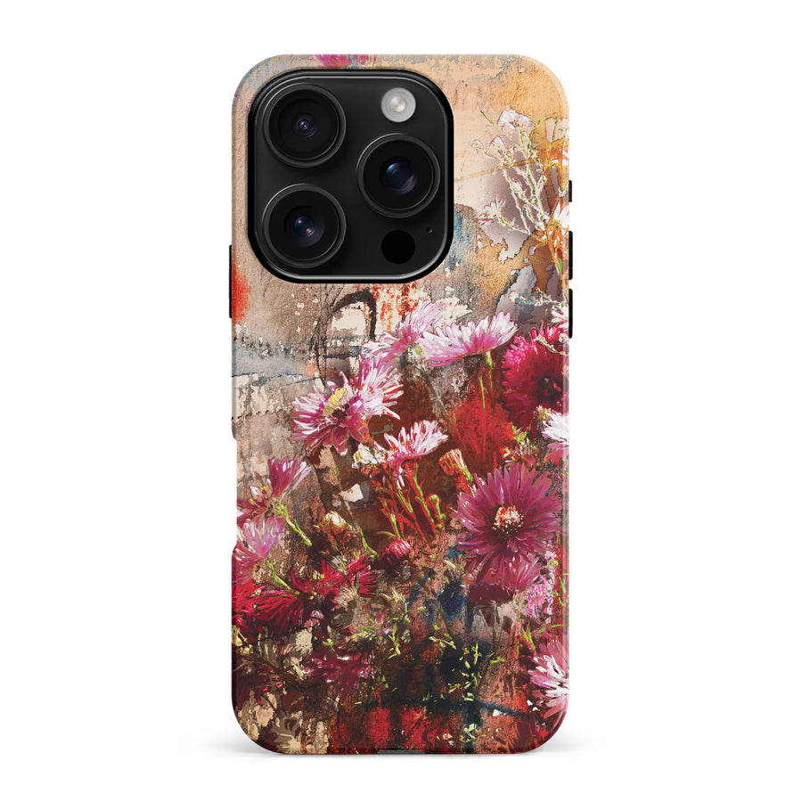 iPhone 16 Pro Max Botanicals Painted Flowers Phone Case