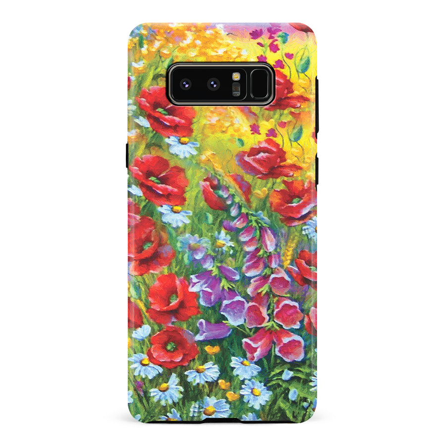 Samsung Galaxy Note 8 Botanicals Painted Flowers Phone Case