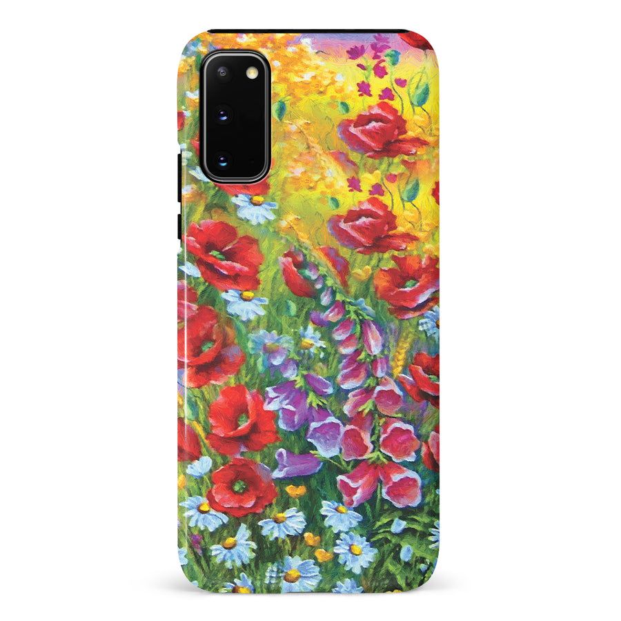Samsung Galaxy S20 Botanicals Painted Flowers Phone Case