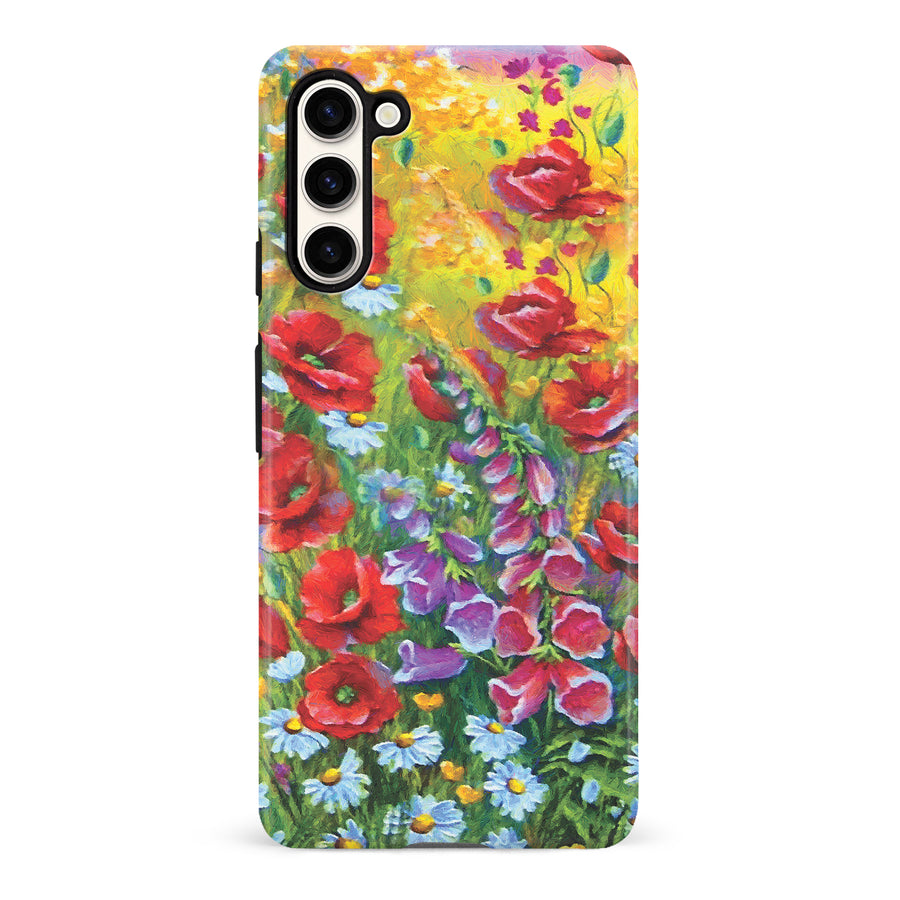 Samsung Galaxy S23 Lily Dreams Painted Flowers Phone Case