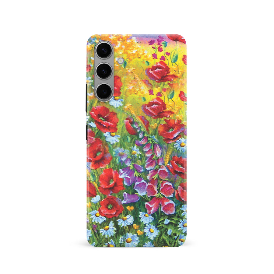 Samsung Galaxy S24 Botanicals Painted Flowers Phone Case