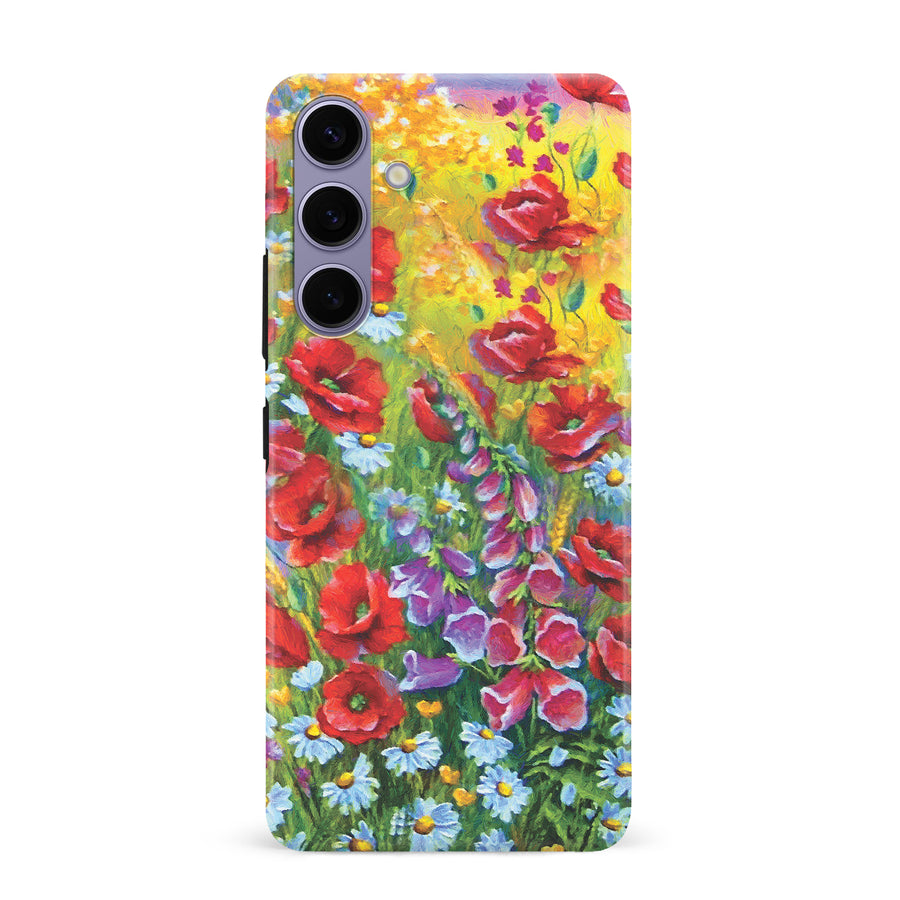 Samsung Galaxy S24 Plus Botanicals Painted Flowers Phone Case