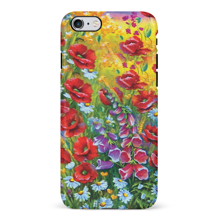 iPhone 6 Botanicals Painted Flowers Phone Case