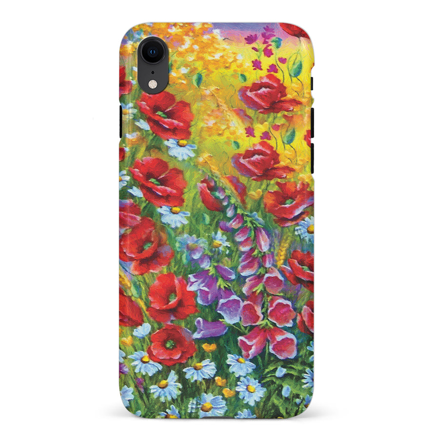 iPhone XR Botanicals Painted Flowers Phone Case