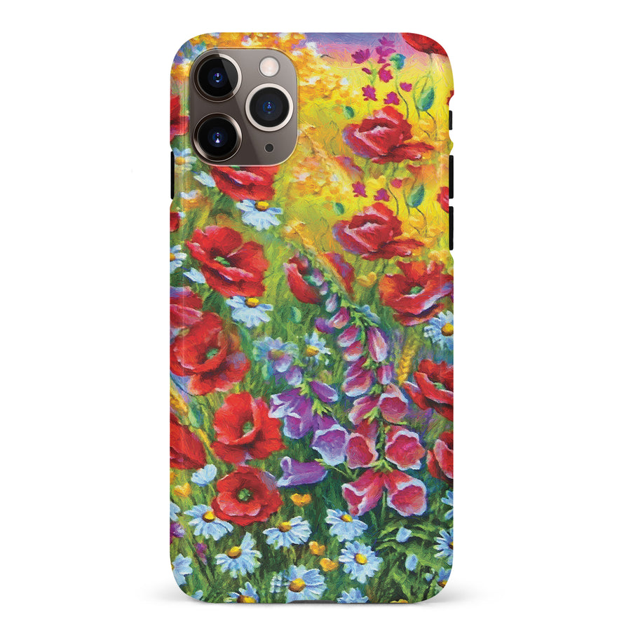 iPhone 11 Pro Max Botanicals Painted Flowers Phone Case