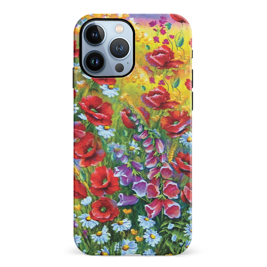 iPhone 12 Pro Botanicals Painted Flowers Phone Case