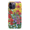 iPhone 15 Pro Botanicals Painted Flowers Phone Case