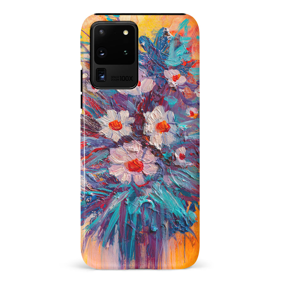 Samsung Galaxy S20 Ultra Botanicals Painted Flowers Phone Case