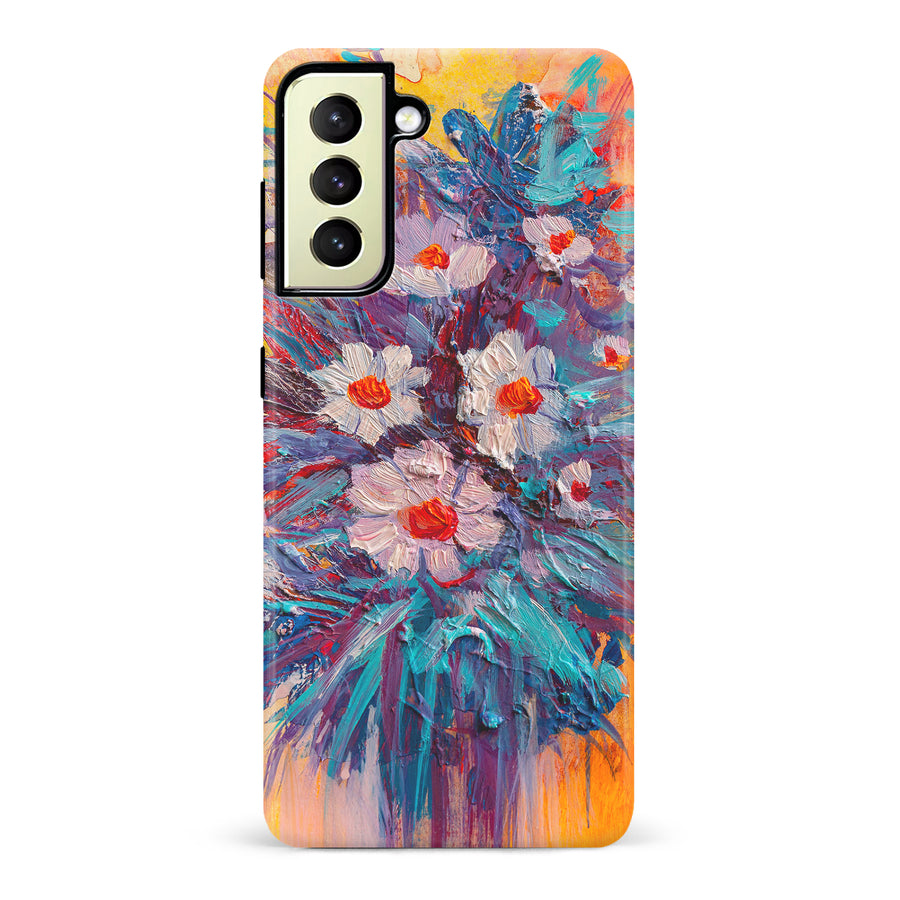 Samsung Galaxy S22 Plus Botanicals Painted Flowers Phone Case
