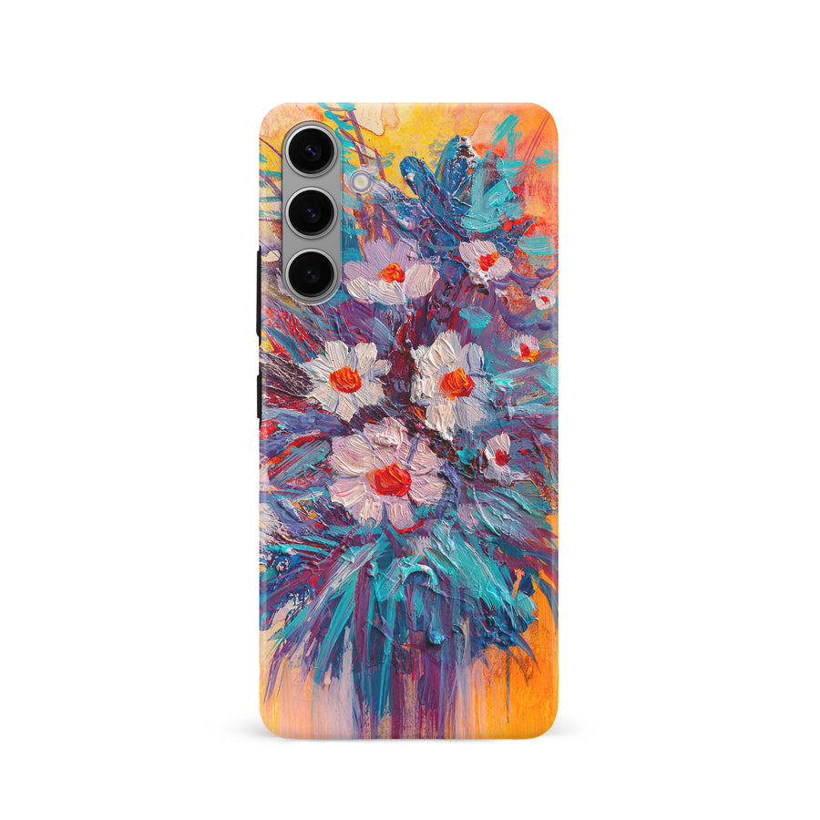 Samsung Galaxy S24 Botanicals Painted Flowers Phone Case
