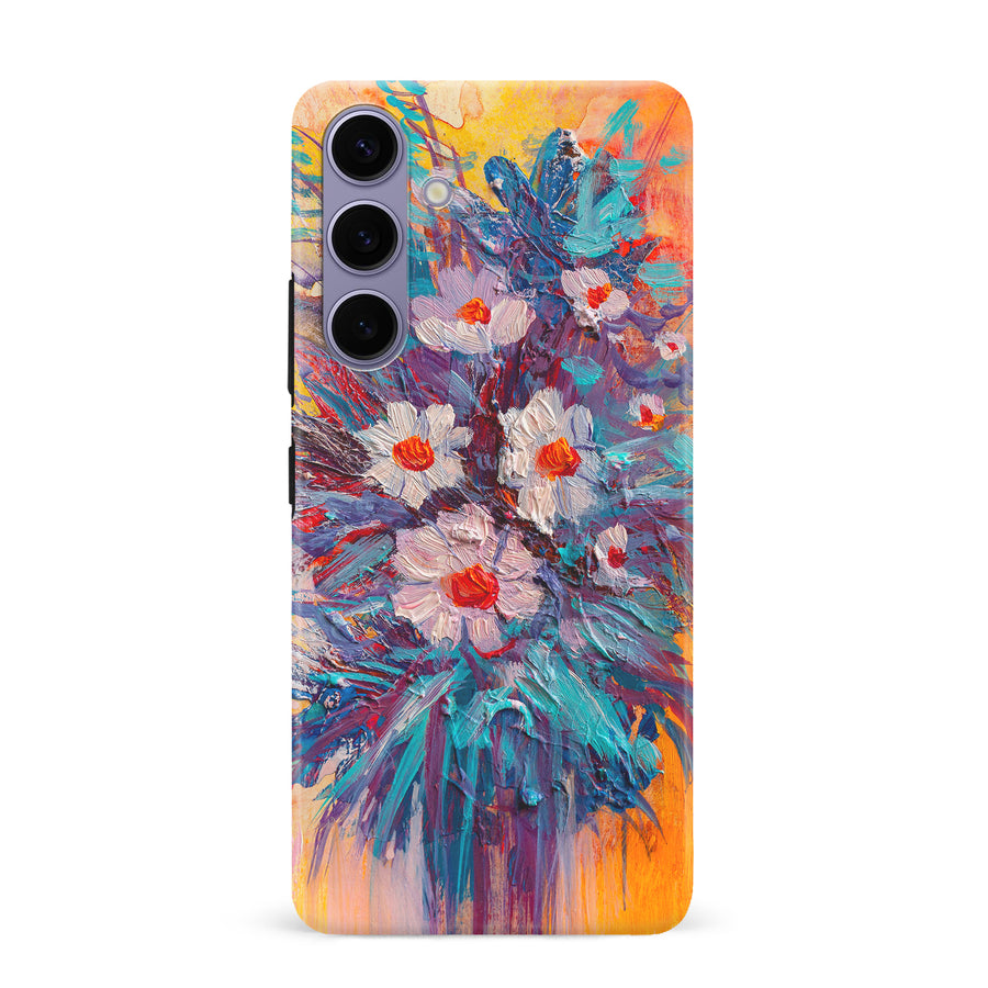 Samsung Galaxy S24 Plus Botanicals Painted Flowers Phone Case