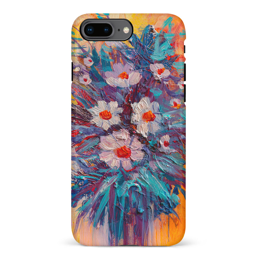 iPhone 8 Plus Botanicals Painted Flowers Phone Case