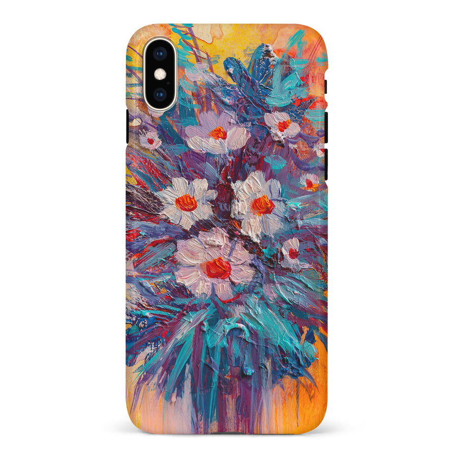 iPhone XS Max Botanicals Painted Flowers Phone Case