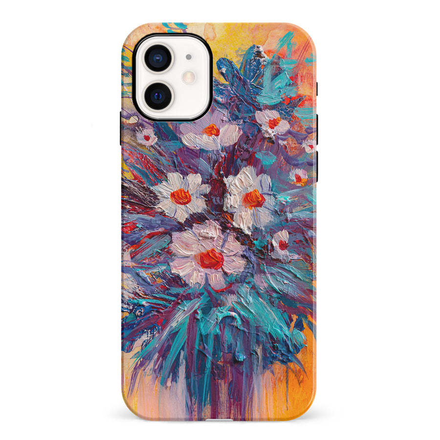 iPhone 12 Mini Botanicals Painted Flowers Phone Case