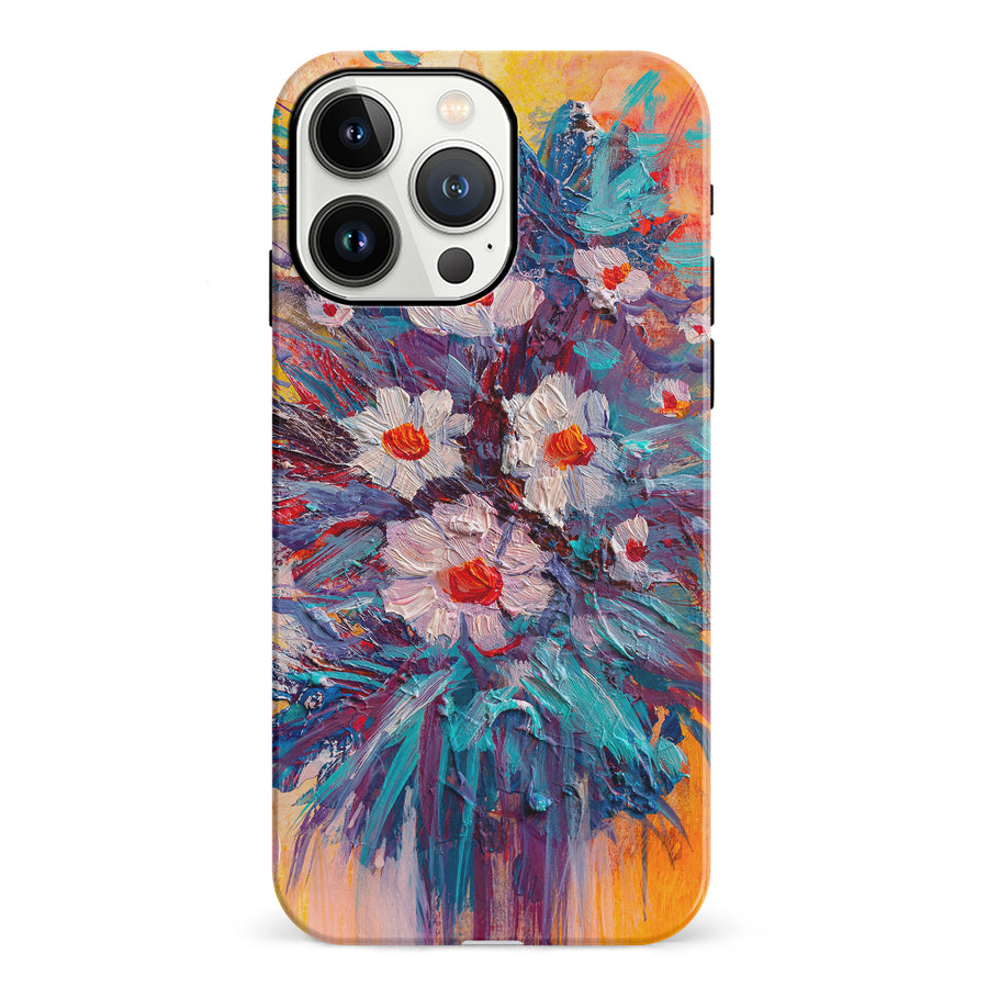 iPhone 13 Pro Botanicals Painted Flowers Phone Case