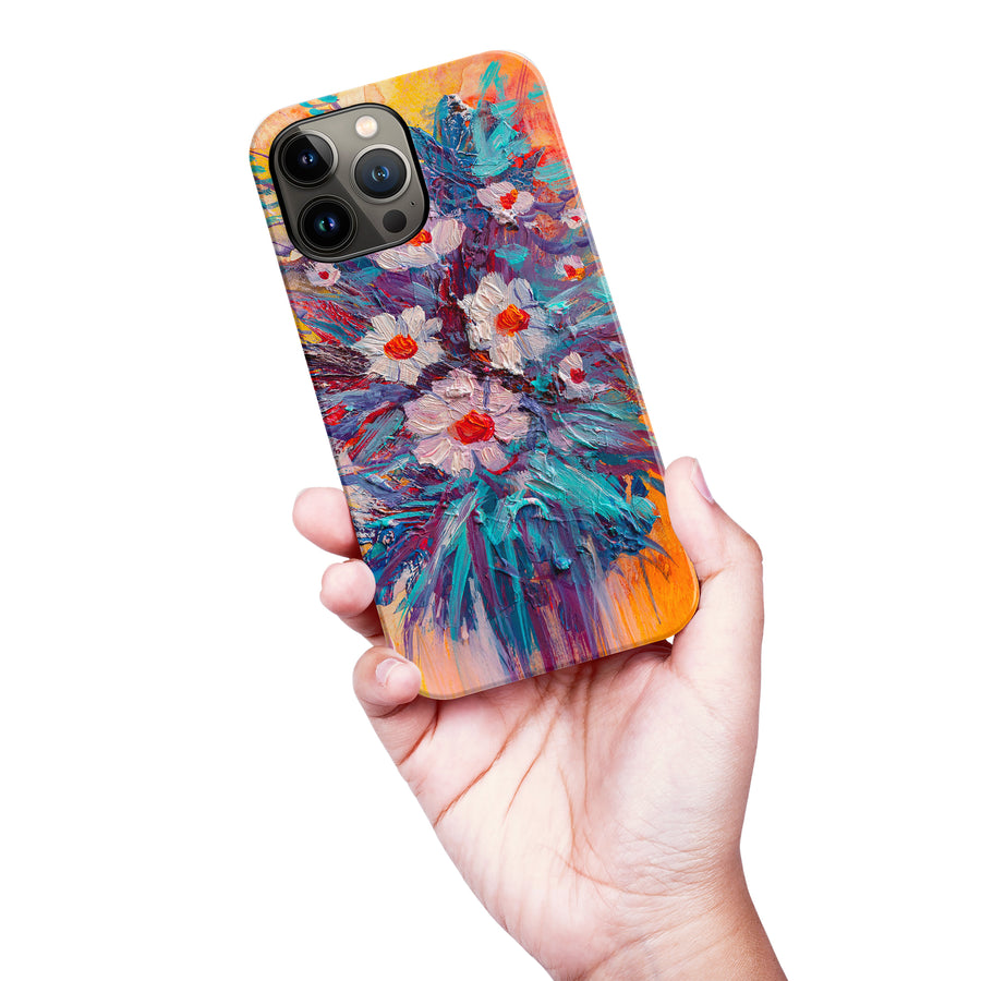 iPhone 13 Pro Max Botanicals Painted Flowers Phone Case