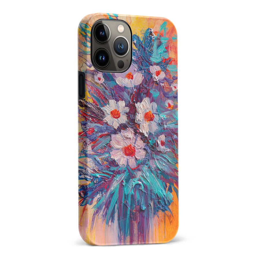 iPhone 13 Pro Max Botanicals Painted Flowers Phone Case