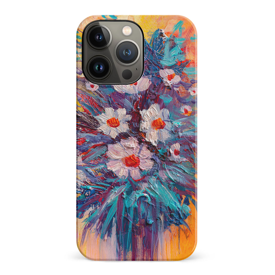 iPhone 14 Pro Botanicals Painted Flowers Phone Case