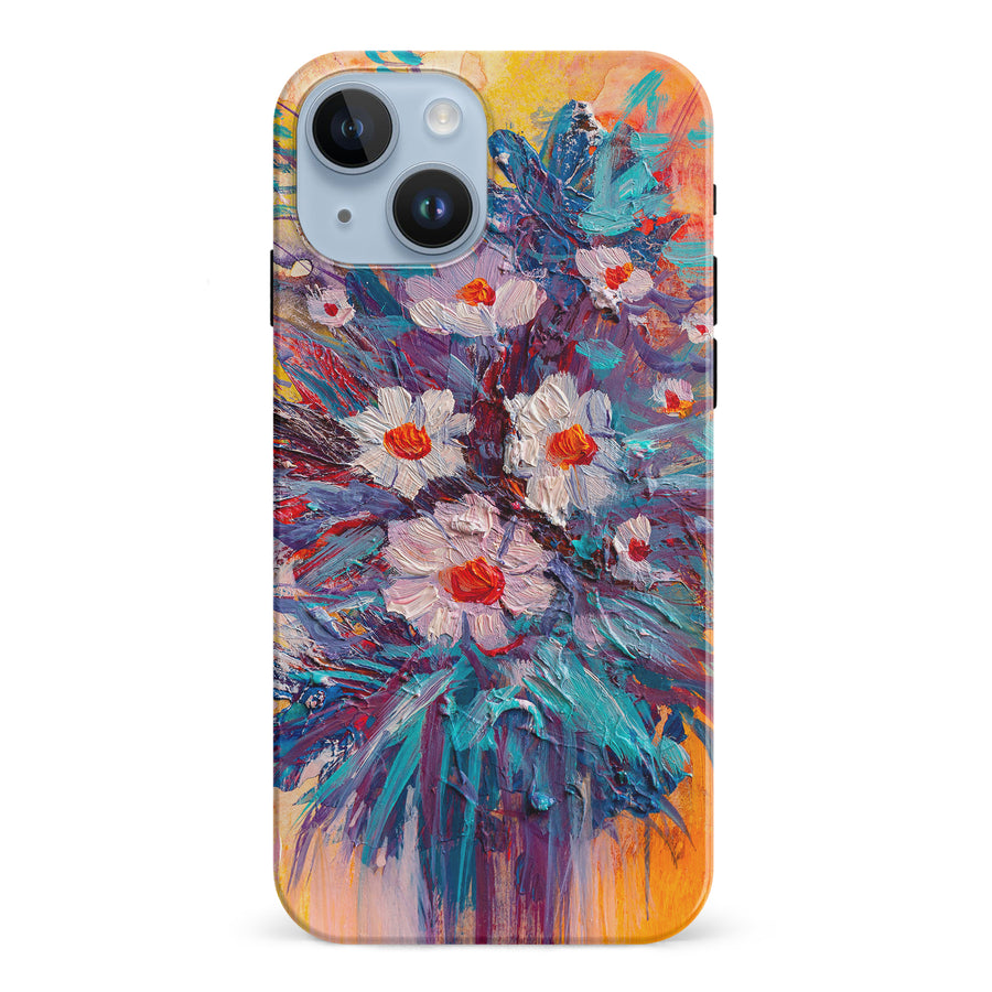 iPhone 15 Botanicals Painted Flowers Phone Case