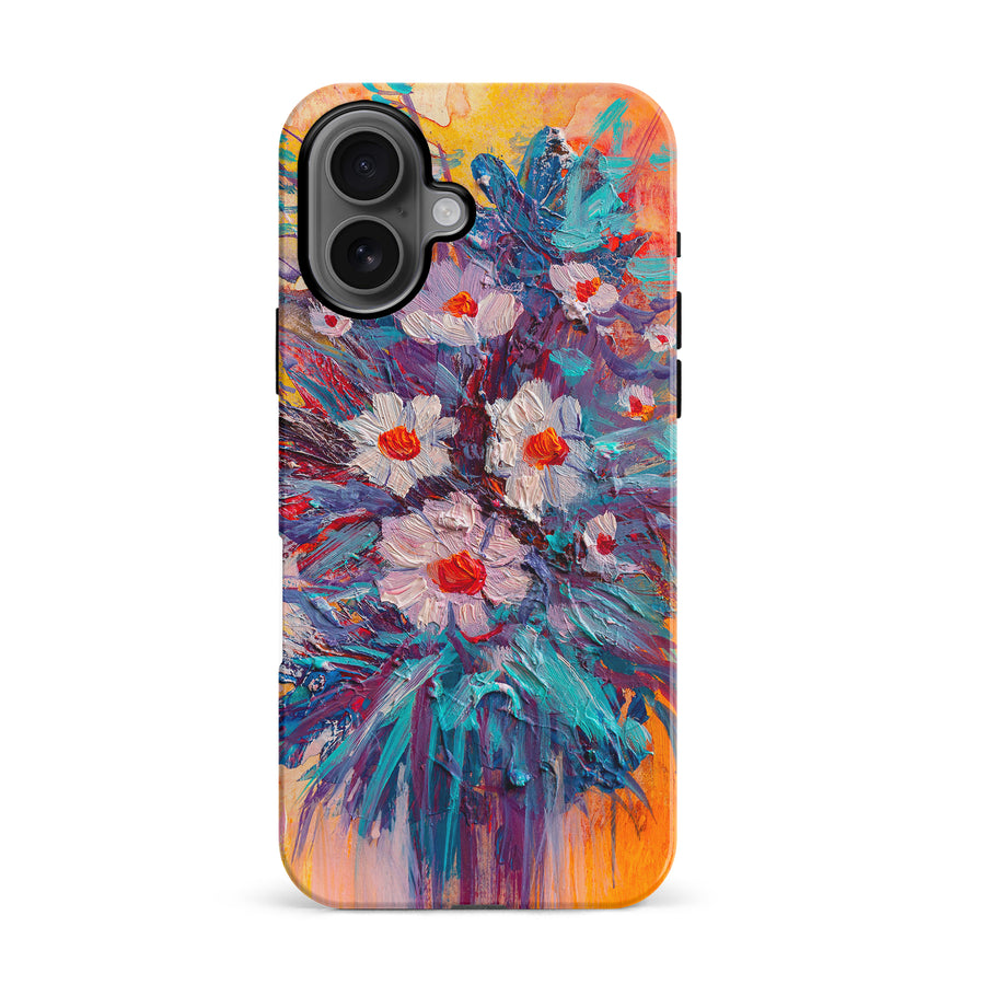 iPhone 16 Botanicals Painted Flowers Phone Case