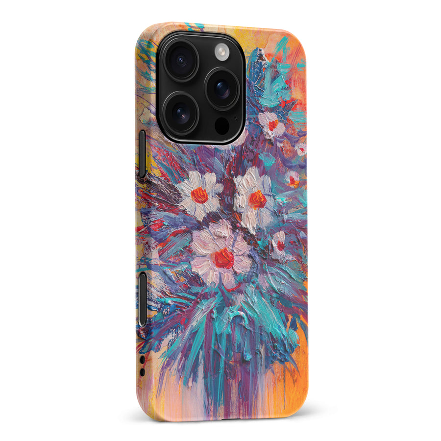 iPhone 16 Pro Max Botanicals Painted Flowers Phone Case