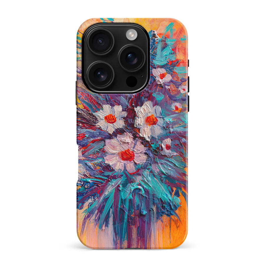 iPhone 16 Pro Max Botanicals Painted Flowers Phone Case