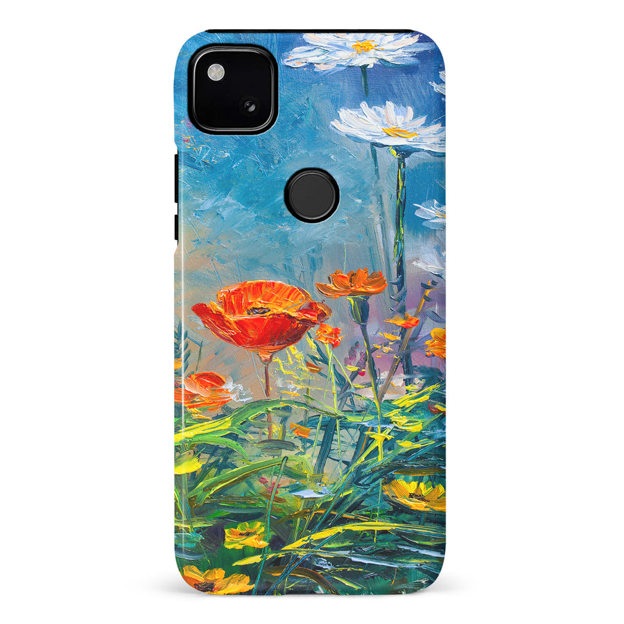 Google Pixel 4A Painted Tulip Trail Phone Case