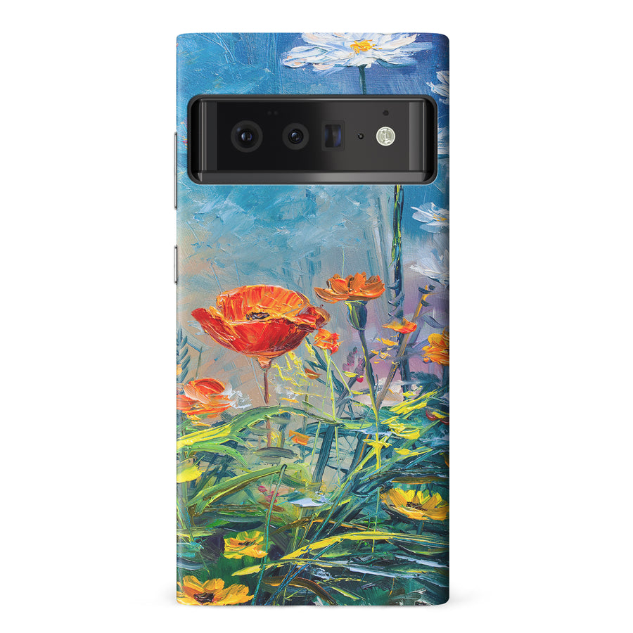 Google Pixel 6 Pro Painted Tulip Trail Phone Case
