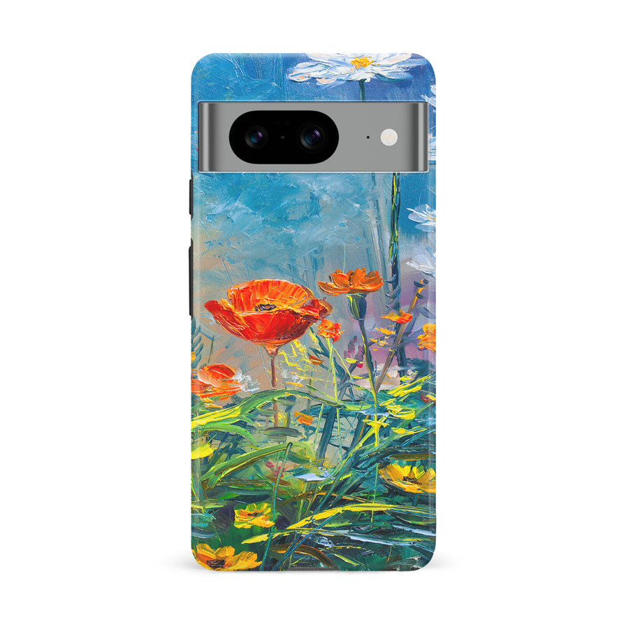 Google Pixel 8 Painted Tulip Trail Phone Case