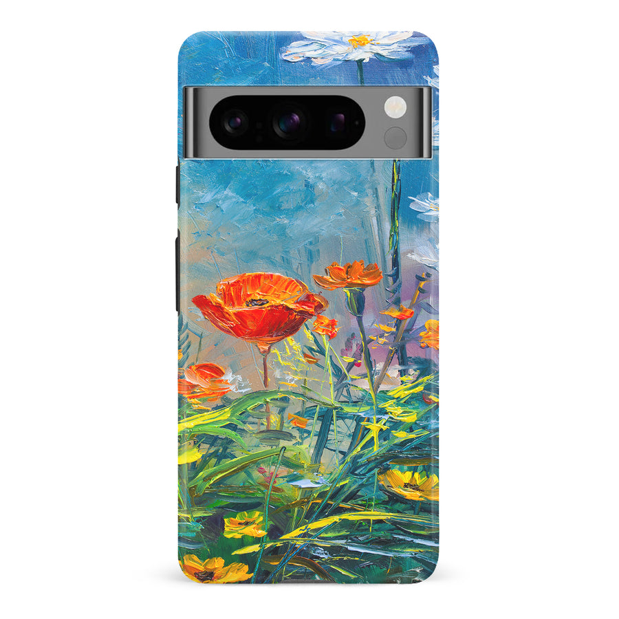 Google Pixel 8 Pro Painted Tulip Trail Phone Case