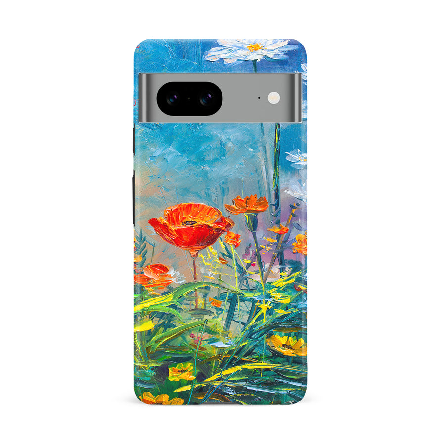 Google Pixel 8A Painted Tulip Trail Phone Case