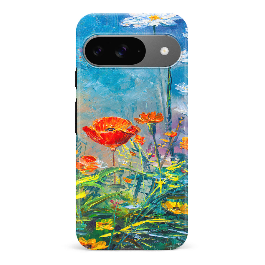 Google Pixel 9 Painted Tulip Trail Phone Case