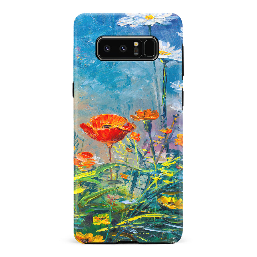 Samsung Galaxy Note 8 Painted Tulip Trail Phone Case
