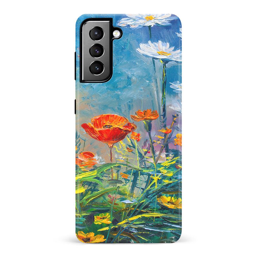 Samsung Galaxy S21 Plus Painted Tulip Trail Phone Case