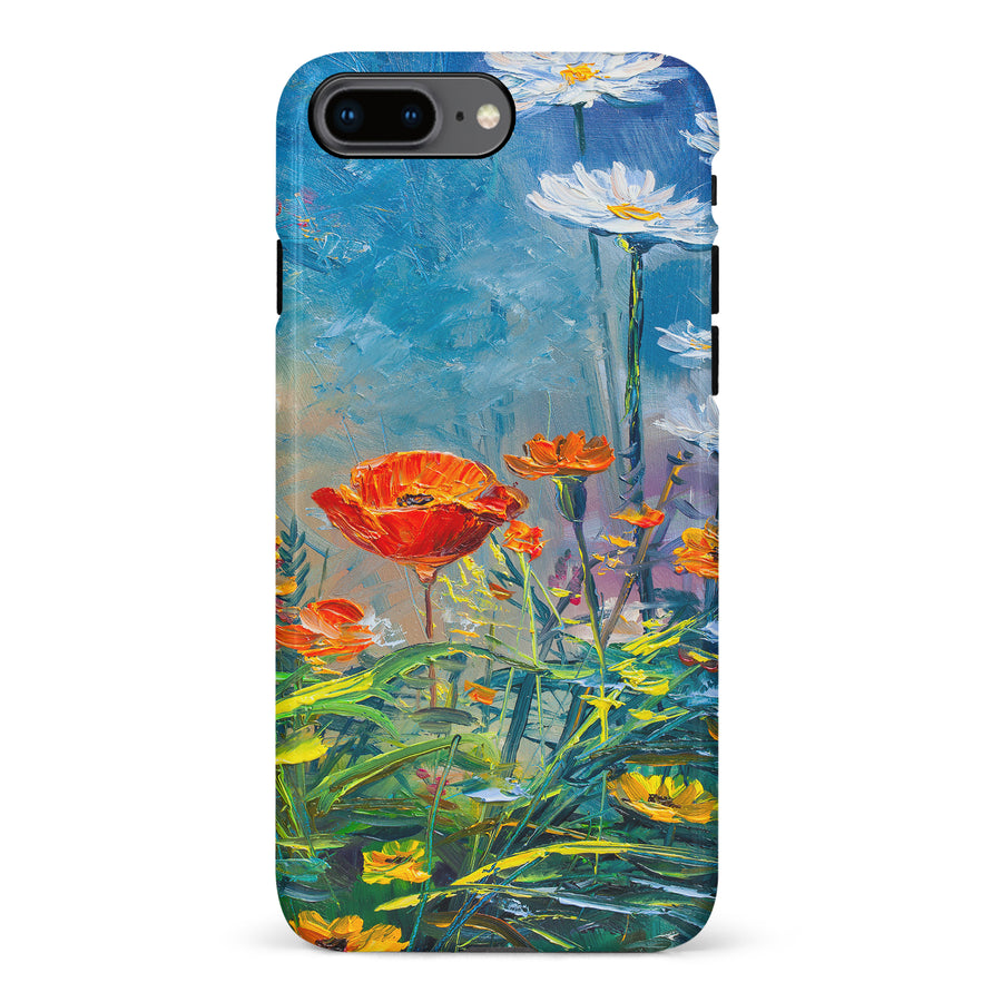 iPhone 8 Plus Painted Tulip Trail Phone Case