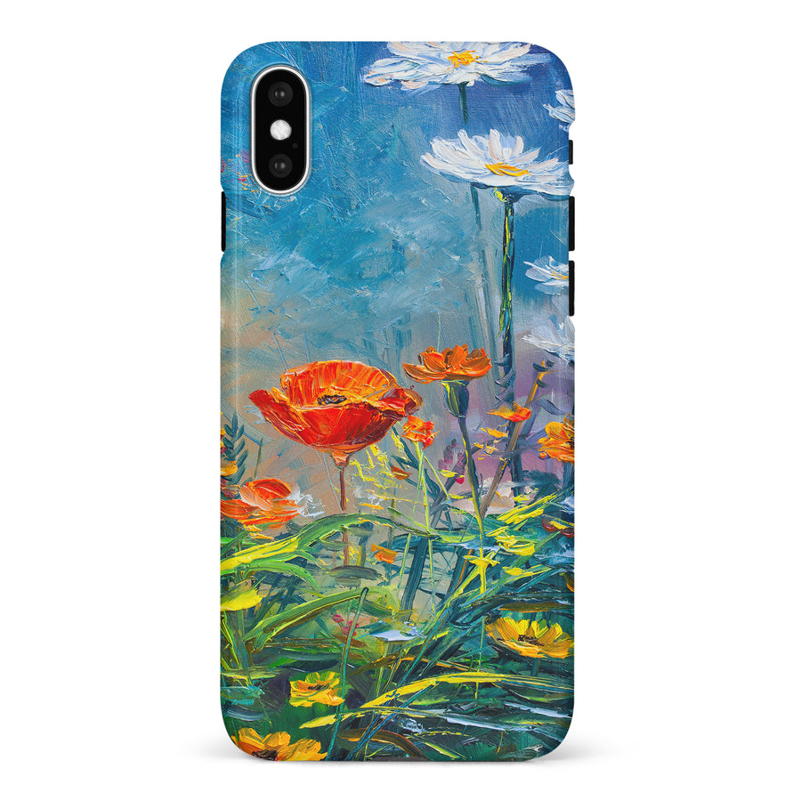 iPhone X/XS Painted Tulip Trail Phone Case