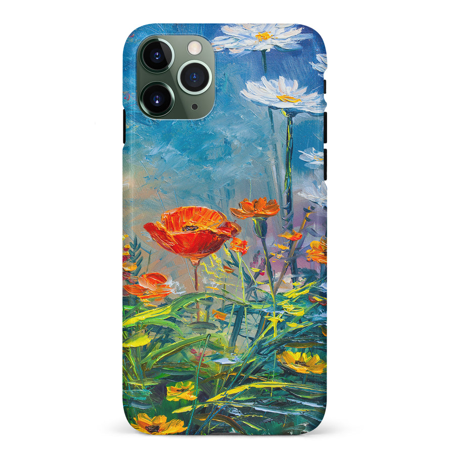 iPhone 11 Pro Painted Tulip Trail Phone Case