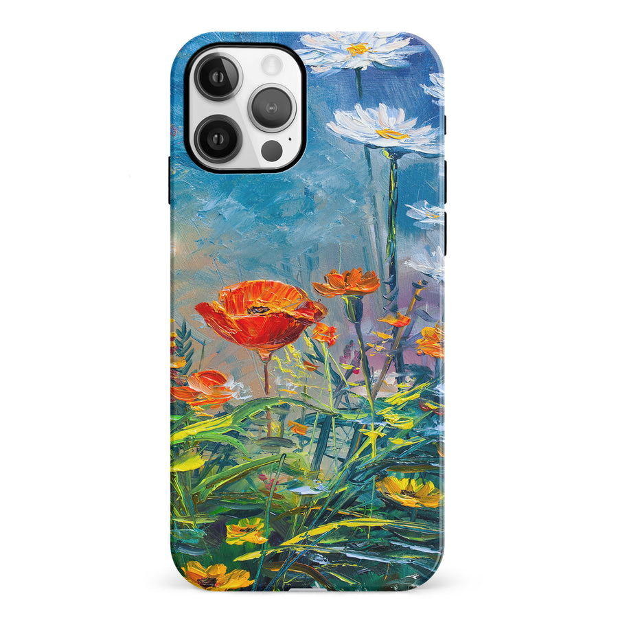 iPhone 12 Painted Tulip Trail Phone Case