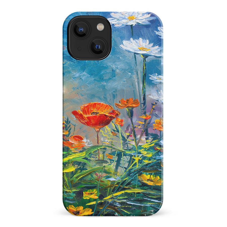 iPhone 14 Painted Tulip Trail Phone Case