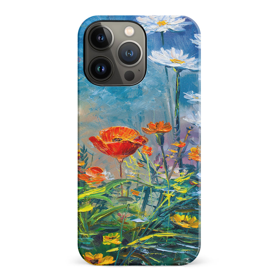 iPhone 14 Pro Painted Tulip Trail Phone Case