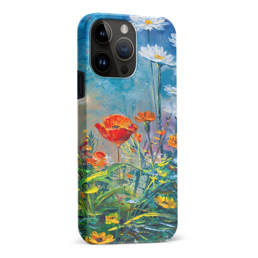 iPhone 15 Pro Max Painted Tulip Trail Phone Case