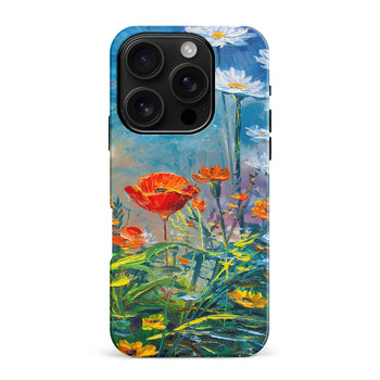 iPhone 16 Pro Max Painted Tulip Trail Phone Case