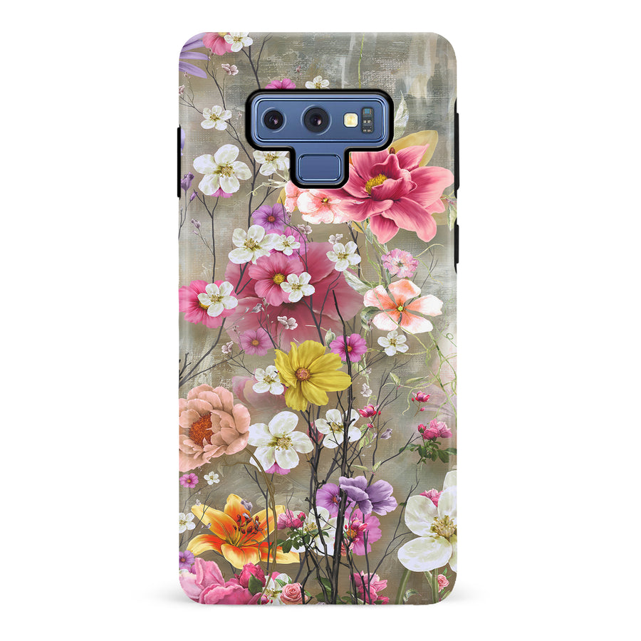 Samsung Galaxy Note 9 Tropical Paradise Painted Flowers Phone Case