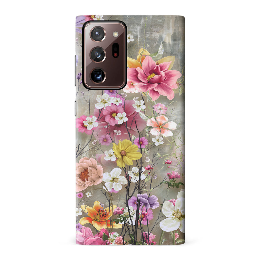 Samsung Galaxy Note 20 Ultra Tropical Paradise Painted Flowers Phone Case